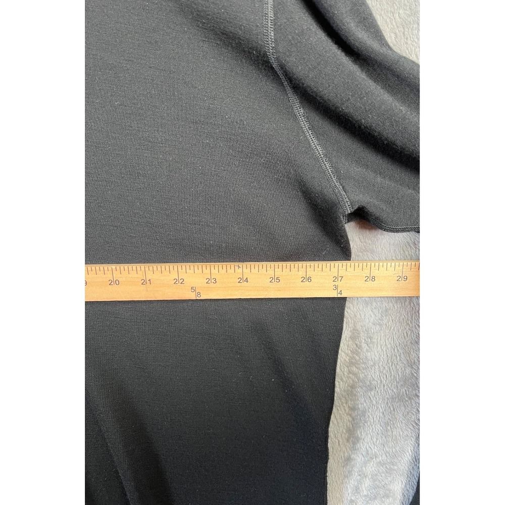 Minus 33 Base Layer Shirt Mens 5X Black Midweight 100% Superfine Merino Wool - Picture 3 of 9